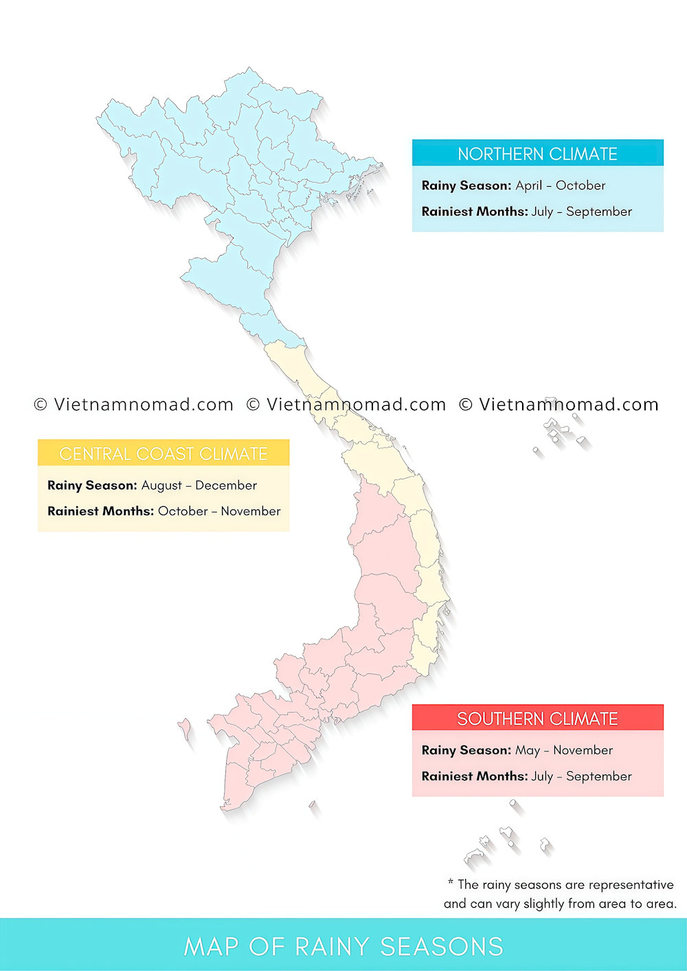 Vietnam's climate - an overview of the climate in each region (Source: Internet)
